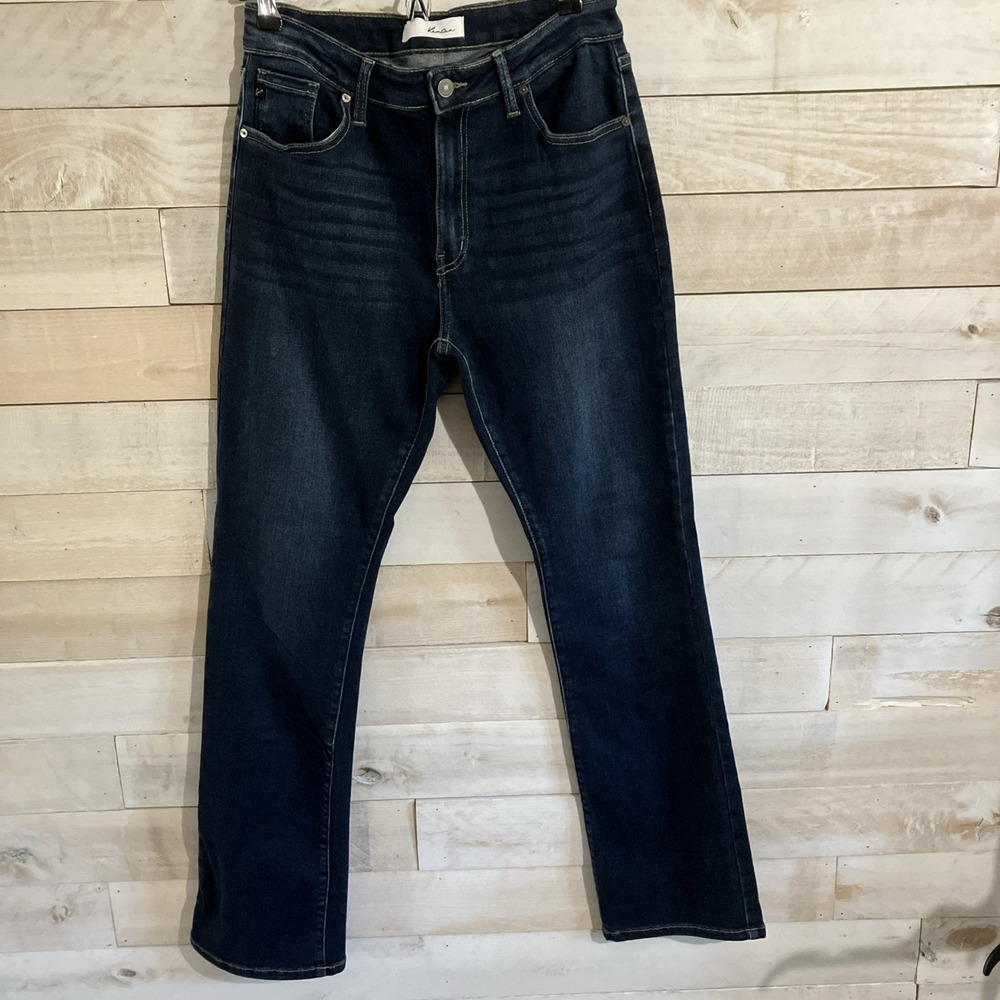 KanCan Dark Wash Blue Bootcut Mid Rise Stretch Denim Jeans Size 13x30